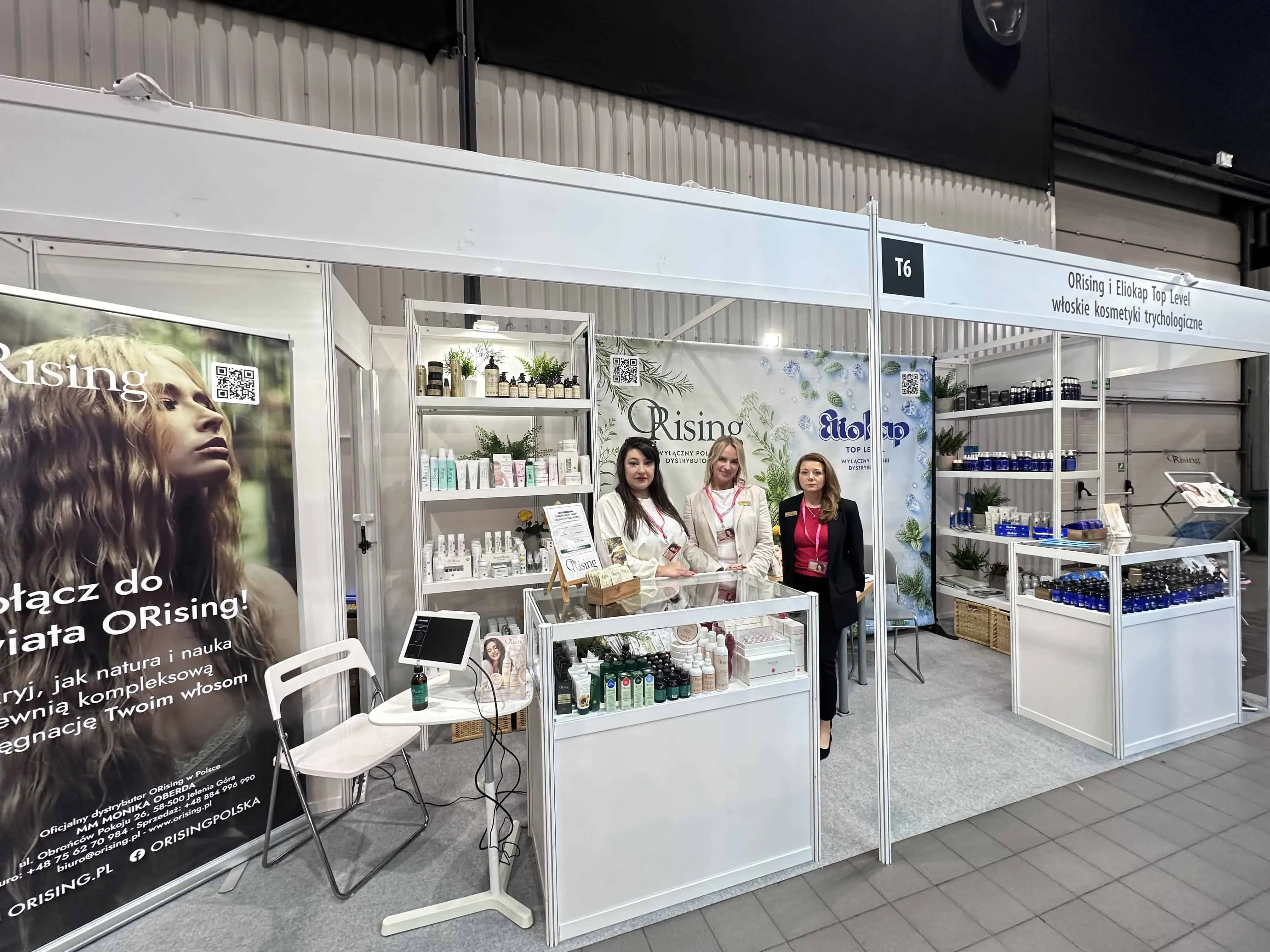 Stoisko marki Orising na targach Beauty Forum & Hair w Warszawie.